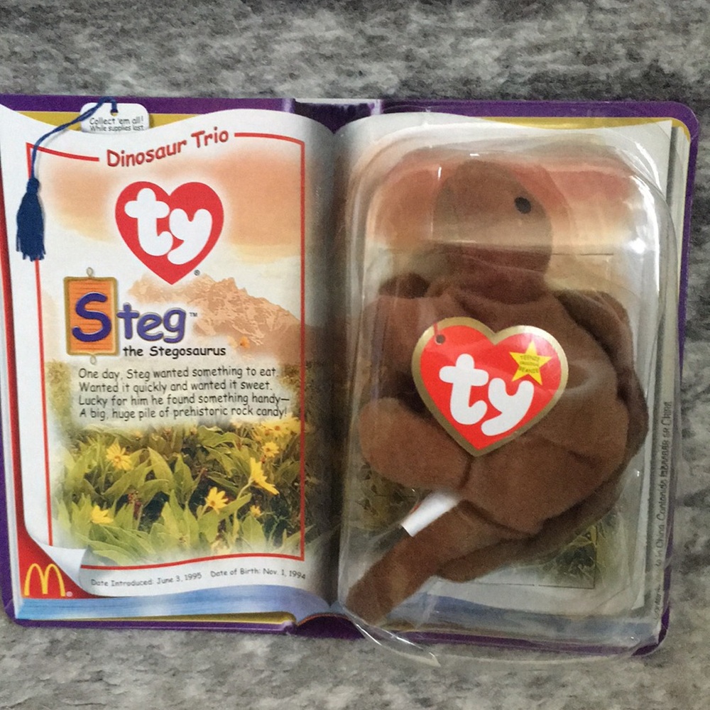 TY Teenie Beanie Babies - Steg the Stegosaurus